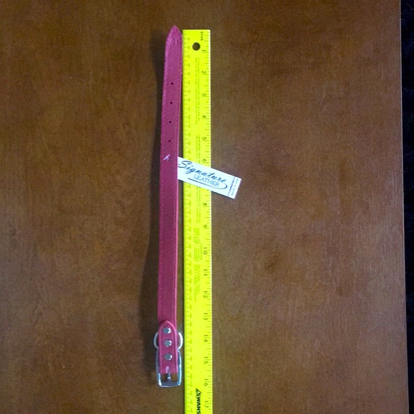 NWT Red Leather 16” dog collar. - Picture 5 of 5